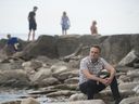 Myron Genyk poses for a photograph while out on the lakeshore with his family in Mississauga, Ont., on Tuesday, July 26, 2022.