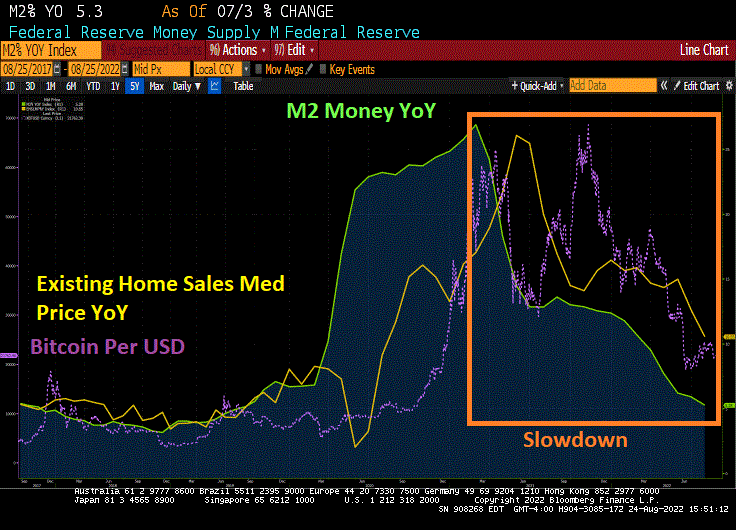 M2 Money Growth Slows Further As Assets (Bitcoin, Home Prices) Fall With Slower Growth (Biden Helps Drive College Tuition Even Higher With Student Loan Forgiveness)