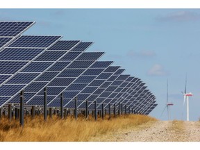 Solar panels at the Weesow-Willmersdorf solar park, operated by EnBW Energie Baden-Wrttemberg AG, in Werneuchen, Germany, on Tuesday, Aug. 2, 2022. The European Union seeking to double solar capacity to 320GW by 2025 and to hit 600GW by the end of the decadewhich would make solar Europe's biggest source of electricity, whereas today it's not even in the top five. Photographer: Liesa Johannssen-Koppitz/Bloomberg