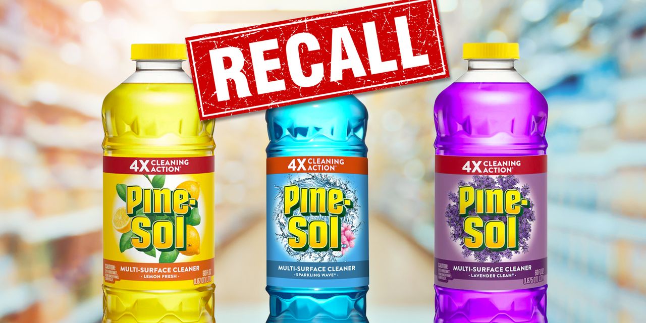 Clorox recalls scented Pine-Sol cleaners due to bacteria, infection risk