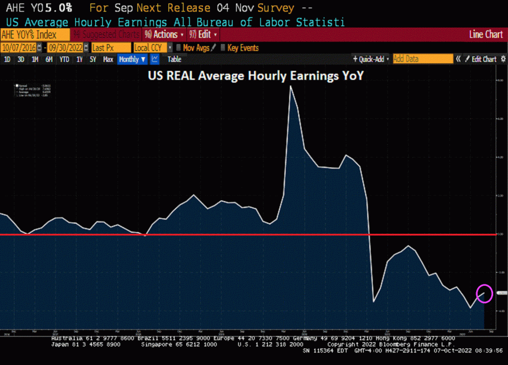 US Economy Adds 263K Jobs In September, REAL Average Hourly Earnings Growth At -3.06% (100 Million NOT In Labor Force) – Investment Watch