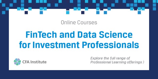 Banner for CFA PC FinTech, Data and AI courses