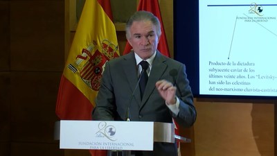 Dionisio Gutiérrez brinda conferencia en los 20 años de la Fundación Internacional para la Libertad de Mario Vargas Llosa