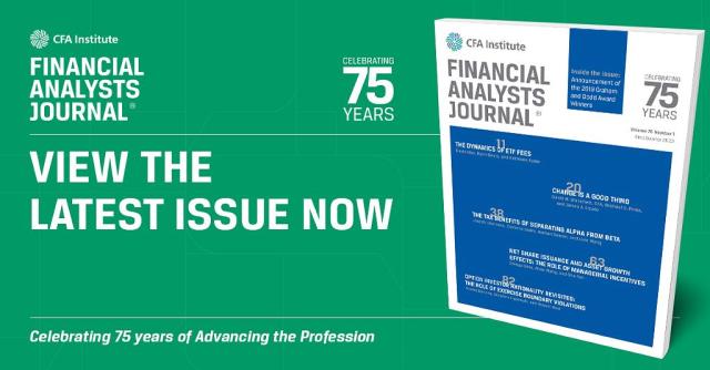 Financial Analysts Journal Ad
