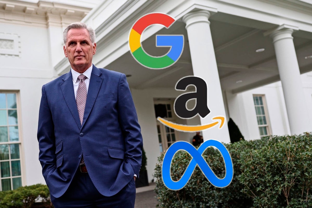 Tech Giants Love McCarthy. His Party? Not So Much — Why House Speaker Vote Is A Mess - Alphabet (NASDAQ:GOOGL), Meta Platforms (NASDAQ:META), Amazon.com (NASDAQ:AMZN)